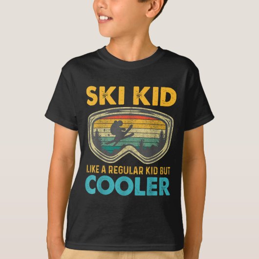 Ski Kid Like A Regular Kid But Cooler Skiing Lover T-shirt (Voorkant)