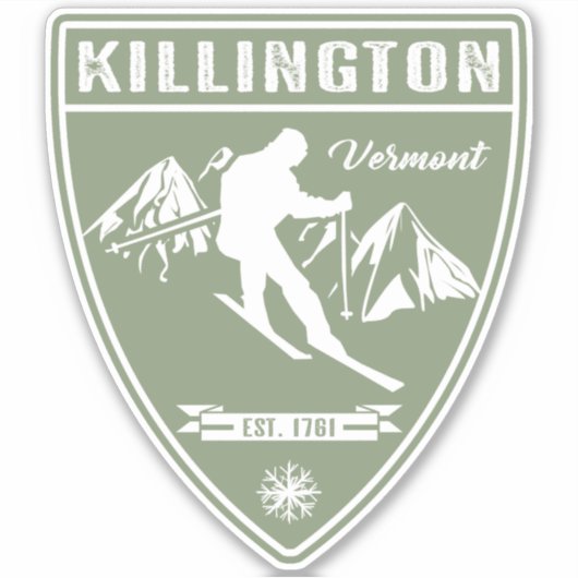 Ski Killington Vermont Sticker (Voorkant)