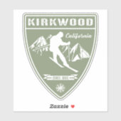 Ski Kirkwood California Sticker (Vel)