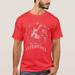 Ski Kitzbuhel, Oostenrijk, sneeuwslak T-shirt
