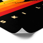 Ski kleding - Skien Skiër Ski Poster (Hoek)
