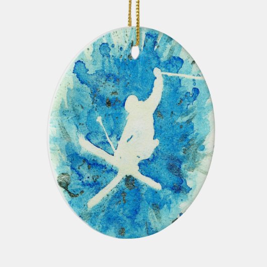 Ski kunst ornament (Rechts)