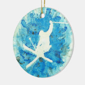 Ski kunst ornament (Links)