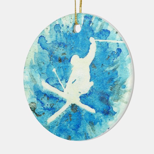 Ski kunst ornament (Links)