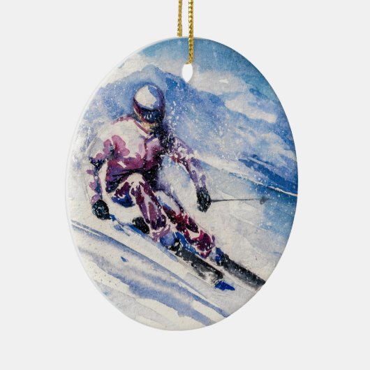 Ski-Label / Ornament (Rechts)
