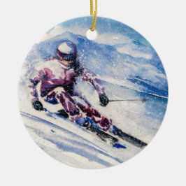 Ski-Label / Ornament