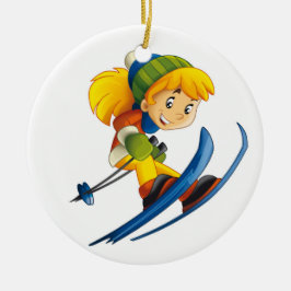 Ski-Label / Ornament