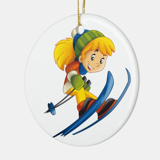 Ski-Label / Ornament (Links)