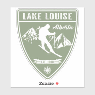 Ski Lake Louise Alberta Sticker