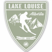 Ski Lake Louise Alberta Sticker (Voorkant)