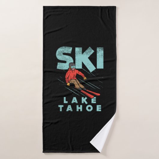 Ski Lake Tahoe Badhanddoek (Badhanddoek)