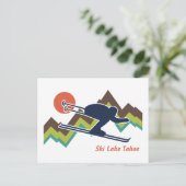 Ski Lake Tahoe Briefkaart (Staand voorkant)