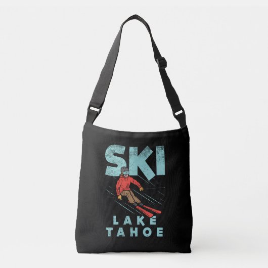 Ski Lake Tahoe Crossbody Tas (Voorkant)