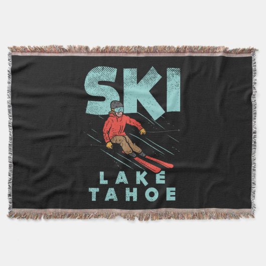 Ski Lake Tahoe Deken (Voorkant)