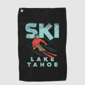 Ski Lake Tahoe Golfhanddoek (Voorkant)