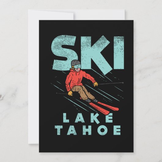 Ski Lake Tahoe Kaart (Voorkant)