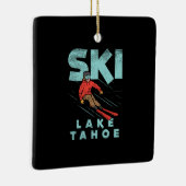 Ski Lake Tahoe Keramisch Ornament (Rechts)