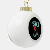 Ski Lake Tahoe Keramische Bal Ornament (Links)