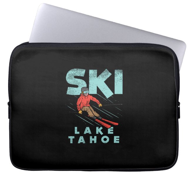 Ski Lake Tahoe Laptop Sleeve (Voorkant)
