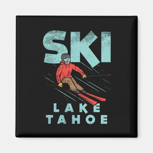 Ski Lake Tahoe Magneet (Voorkant)