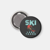 Ski Lake Tahoe  Magneet (Voorkant / Achterkant)