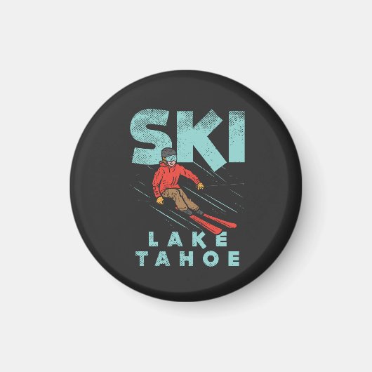 Ski Lake Tahoe  Magneet (Voorkant)