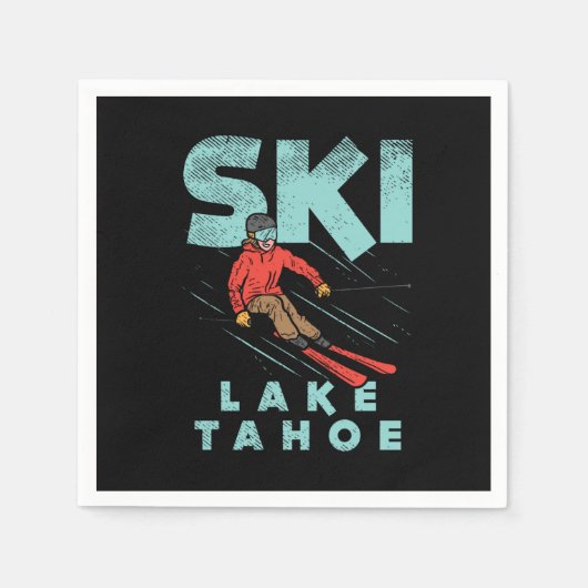 Ski Lake Tahoe Servet (Voorkant)