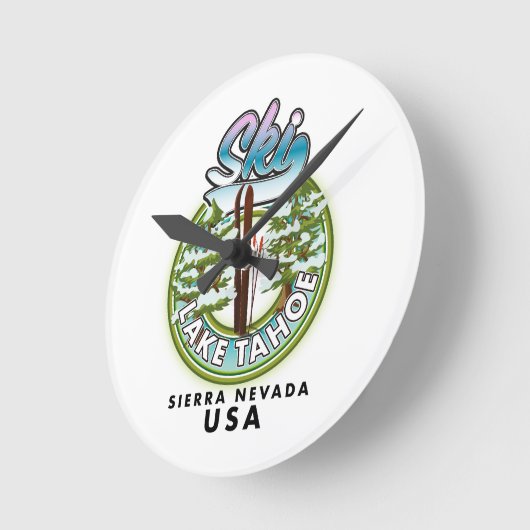 Ski Lake Tahoe Sierra Nevada Verenigde Staten Ronde Klok (Hoek)