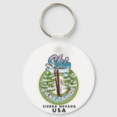 Ski Lake Tahoe Sierra Nevada Verenigde Staten Sleutelhanger (Achterkant)