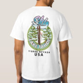 Ski Lake Tahoe Sierra Nevada Verenigde Staten T-shirt (Achterkant)