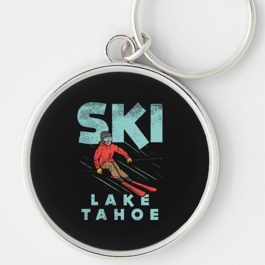 Ski Lake Tahoe Sleutelhanger (Voorkant)