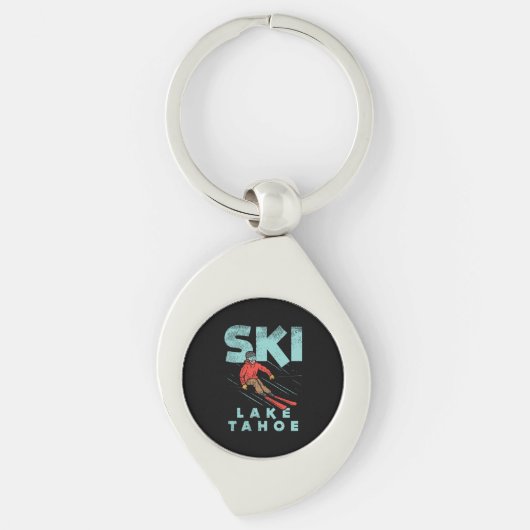 Ski Lake Tahoe Sleutelhanger (Voorkant)