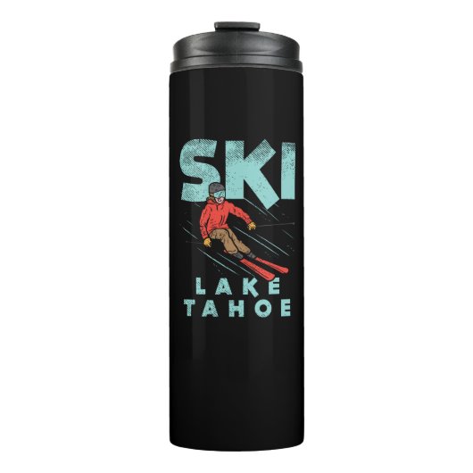 Ski Lake Tahoe Thermosbeker (Voorkant)