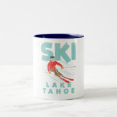 Ski Lake Tahoe Tweekleurige Koffiemok (Center)