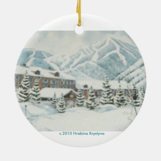 SKI LAND ORNAMENT (Achterkant)