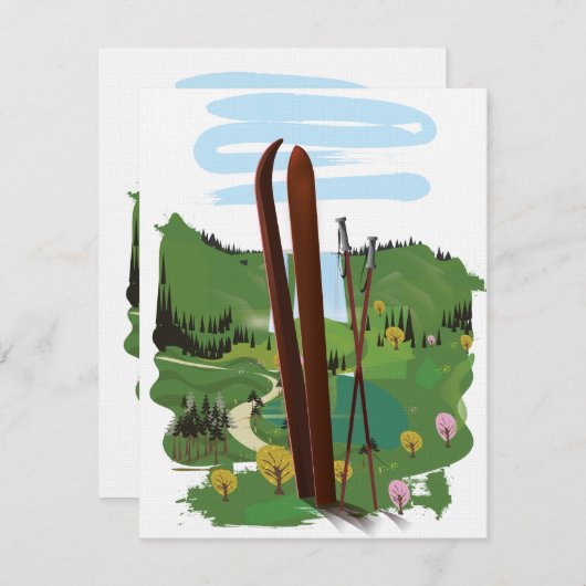 Ski-landschap (Voorkant / Achterkant)