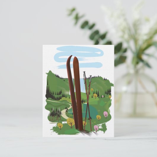 Ski-landschap (Staand voorkant)