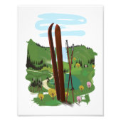 Ski-landschap Foto Afdruk (Voorkant)