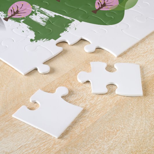 Ski-landschap Legpuzzel (Zijkant)