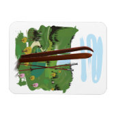 Ski-landschap Magneet (Horizontaal)