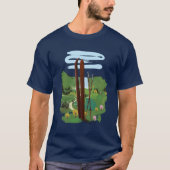 Ski-landschap T-shirt (Voorkant)