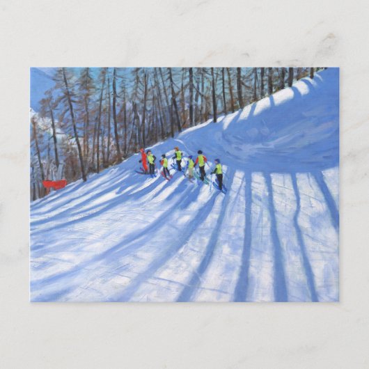 Ski lesson Tignes Frankrijk Briefkaart (Voorkant)