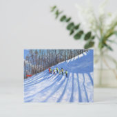 Ski lesson Tignes Frankrijk Briefkaart (Staand voorkant)