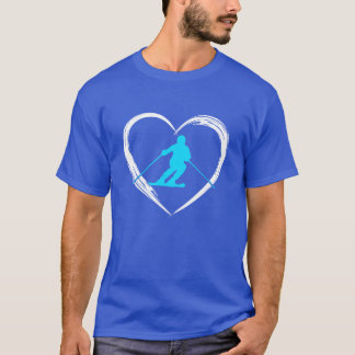ski liefde vintage t-shirt