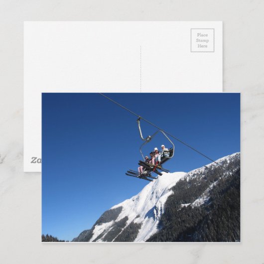Ski Lift Briefkaart (Voorkant / Achterkant)