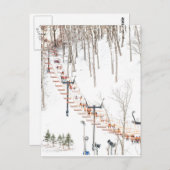 Ski Lift Briefkaart (Voorkant / Achterkant)