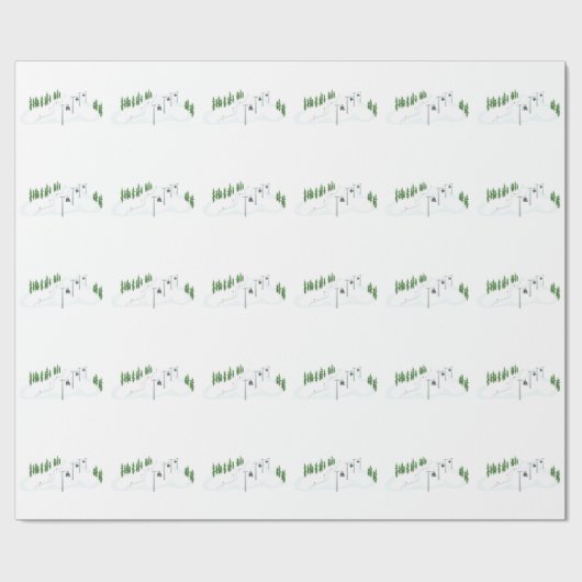 Ski Lift Cadeaupapier (Vlak)