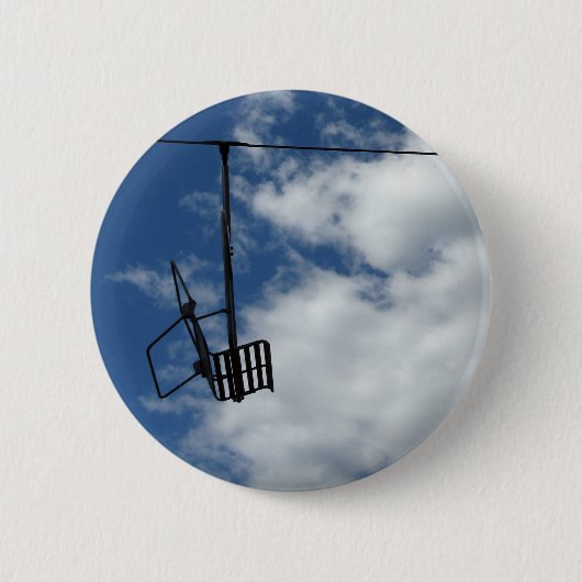 Ski Lift en Sky Ronde Button 5,7 Cm (Voorkant)