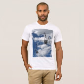 Ski Lift en Sky T-shirt (Voorkant volledig)