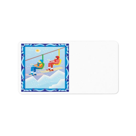 Ski Lift Etiket (Voorkant)